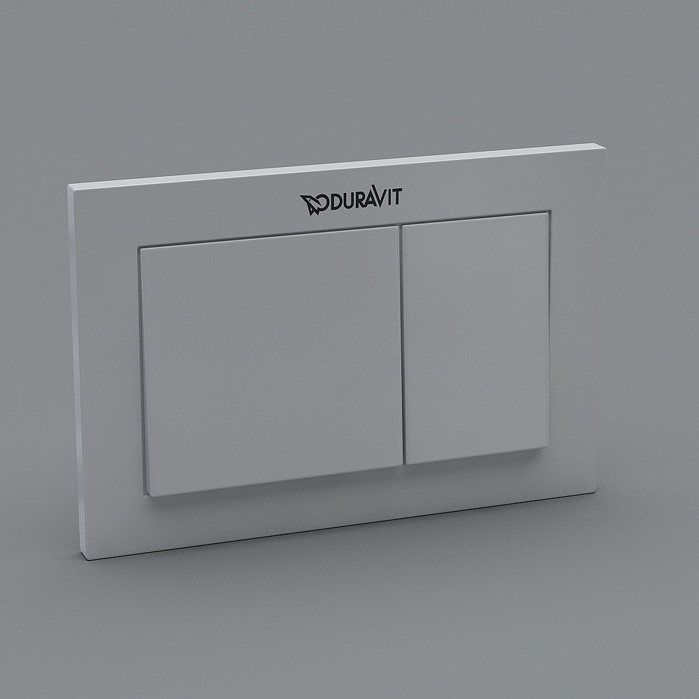 Подвесная панель для смыва унитаза белая