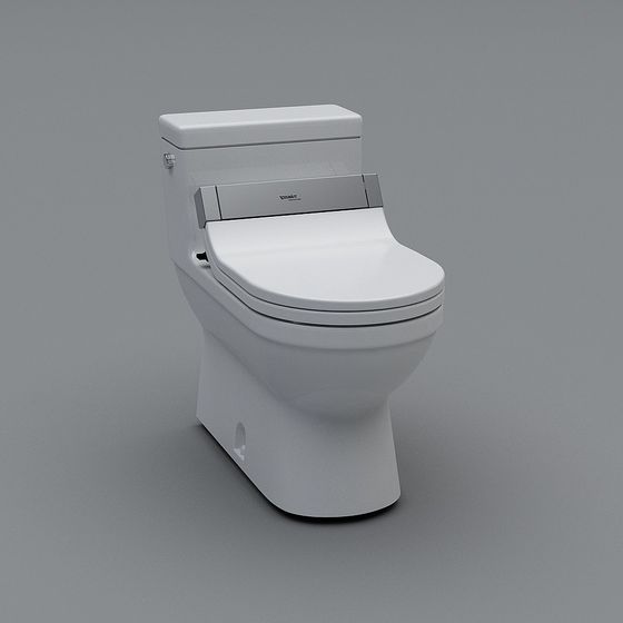 Stylish Smart Toilet 3D Model for Modern Spaces