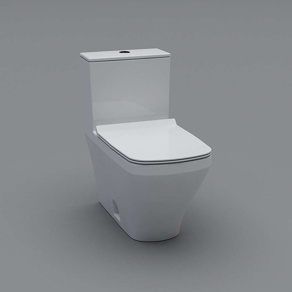 Urban Toilet 3D model for Modern Interiors