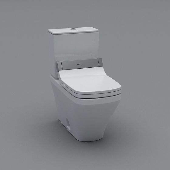 Urban Toilet 3D Model for Minimalist Design