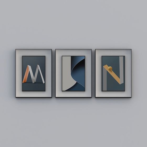 Abstract Geometric Art 3D model