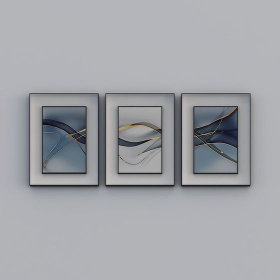 Abstract Streamlined Picture Frame 3D model