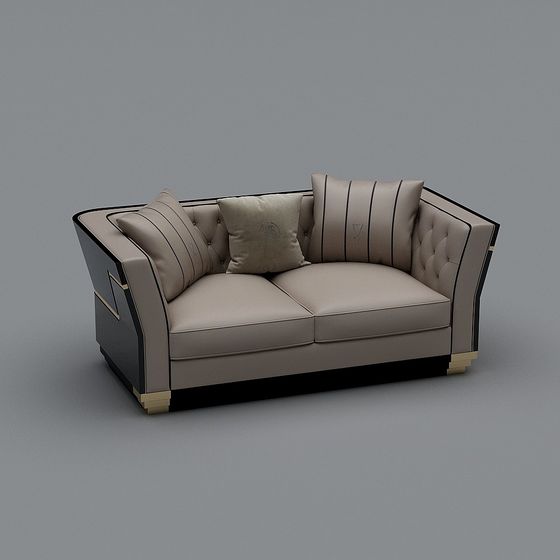 Elegant Modern Sofa 3D model for Stylish Interiors