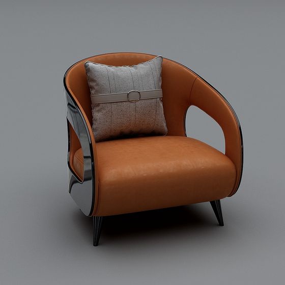 Sophisticated Low-Poly 3D Chair Model for Modern Designs