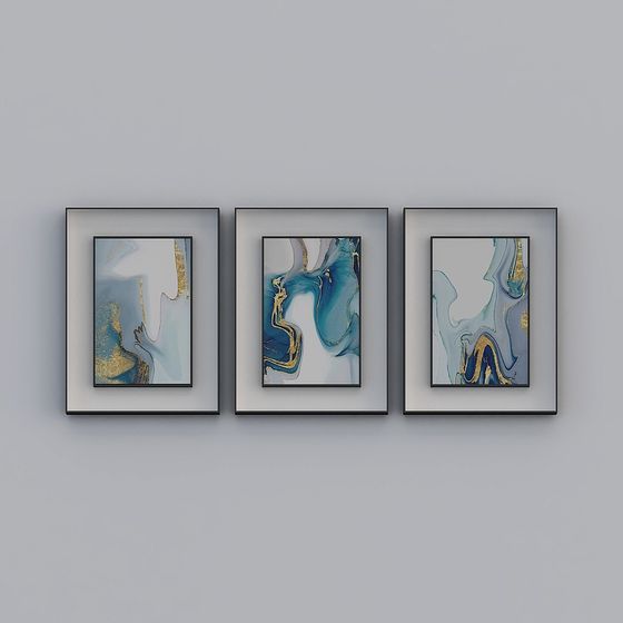 Abstract Art Series Low-Poly 3D Model