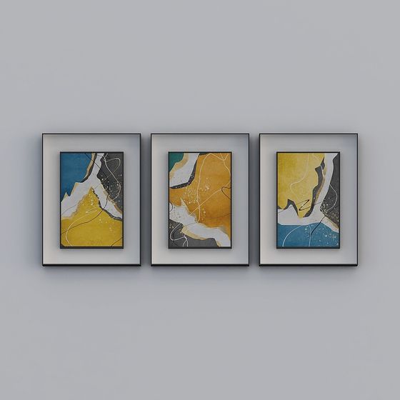 Abstract Frame 3D model with Unique Artistic Charm