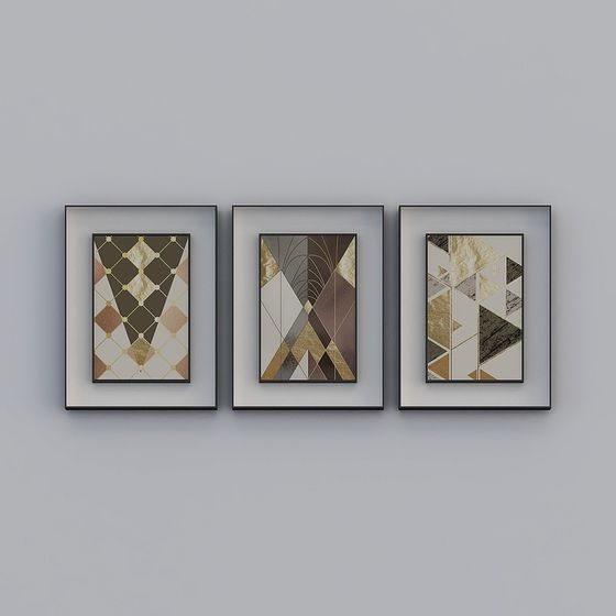 Abstract Frame Series 3D model for Creative Projects