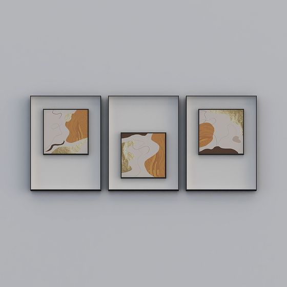 Abstract Frame 3D model: Fusion of Art and Geometry