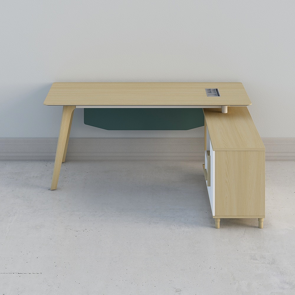 Ju-European Office Desk/Bantai/Manager Desk/Supervisor Table/Computer Table JO-3022X (Wood-printed Countertop)