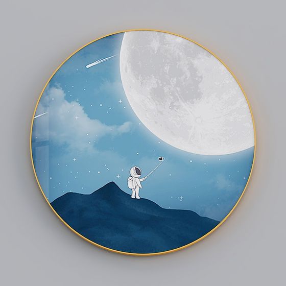 Moonlit Selfie 3D model