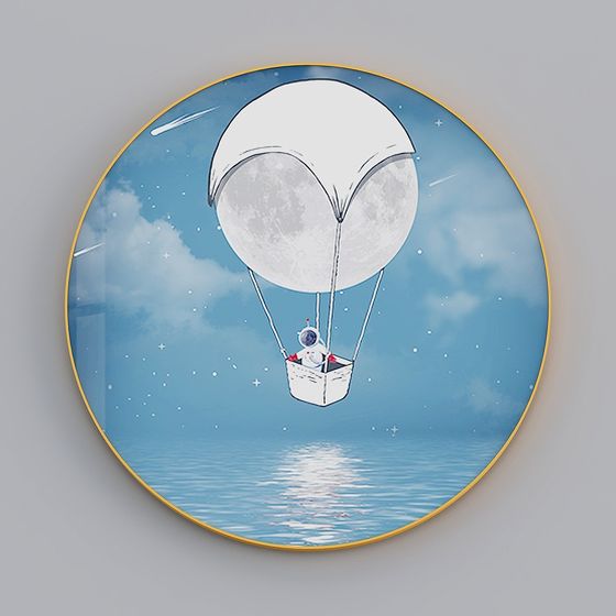 Dreamy Astronaut Balloon 3D model for Creative Projects