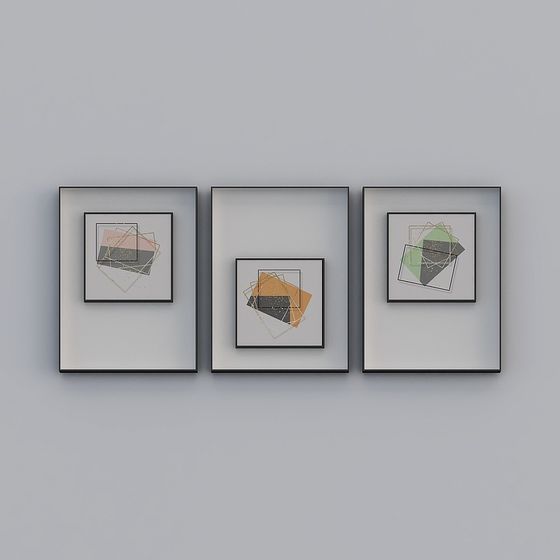 Abstract Picture Frame 3D Model