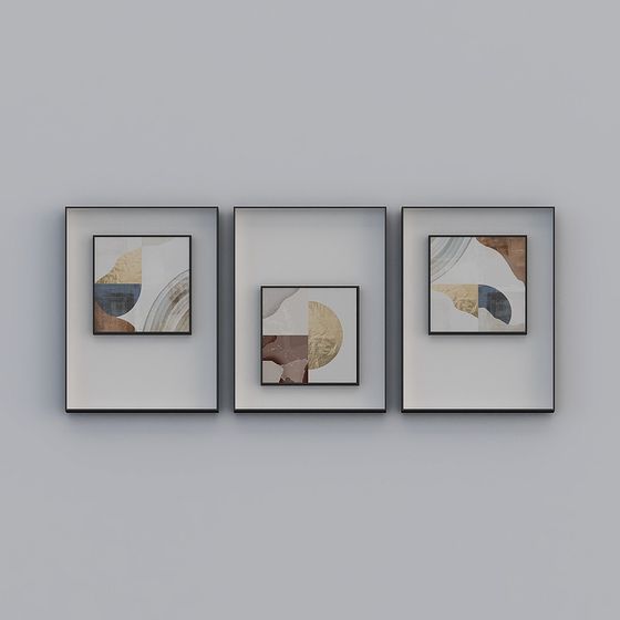 Abstract Picture Frame 3D model for Creative Projects