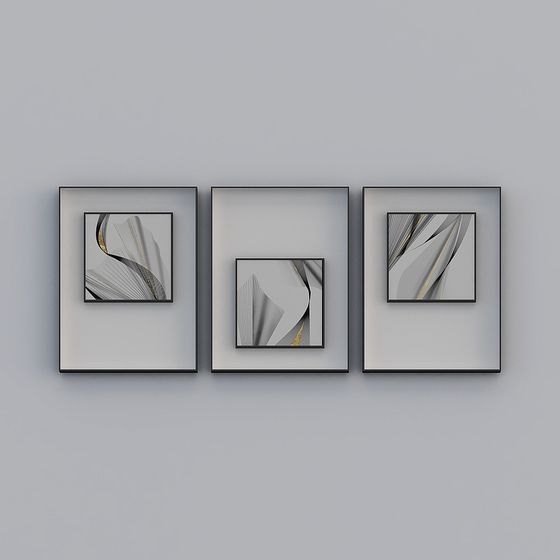 Abstract Geometric Frame 3D model