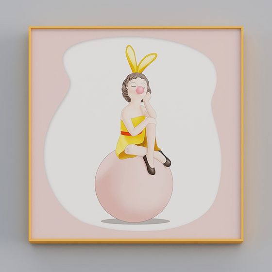 Dreamy Bunny Girl 3D model