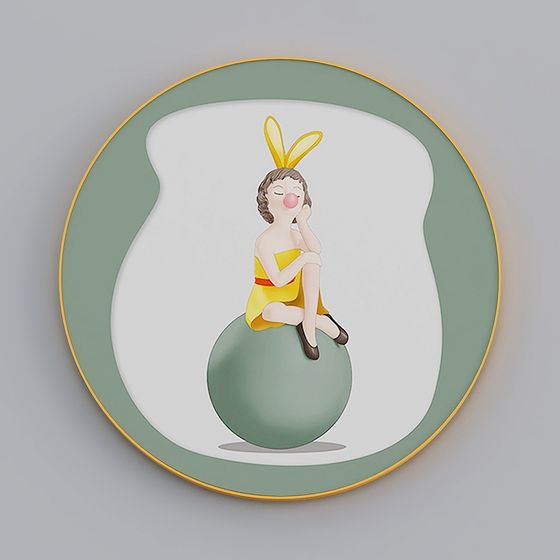 Charming Bunny Girl 3D Model for Creative Projects