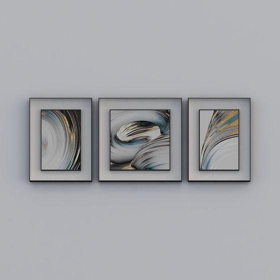 Abstract Art Series Low-Poly 3D model