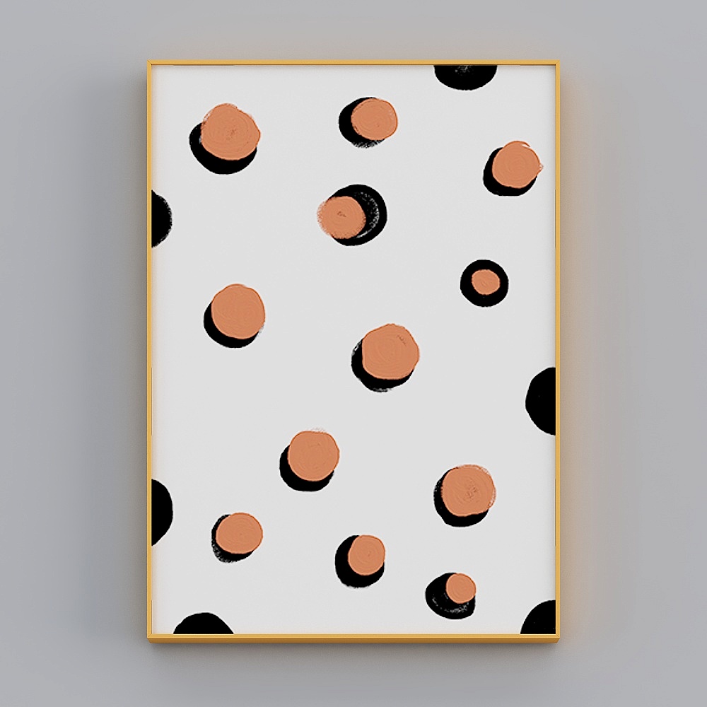 Zhuo Yi - modern minimalist style - children's room decorative painting - a little childlike F