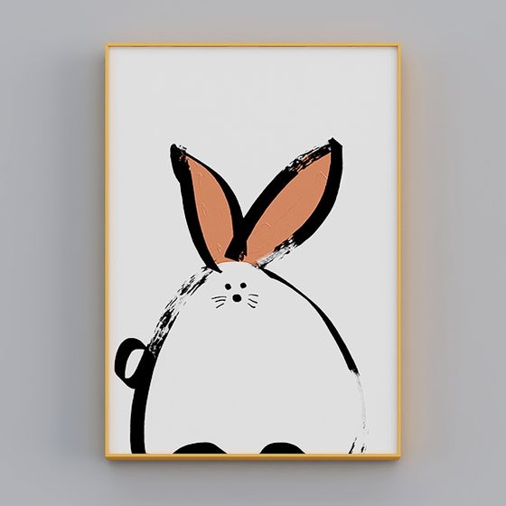 Mr. Rabbit Charming 3D Model for Versatile Use