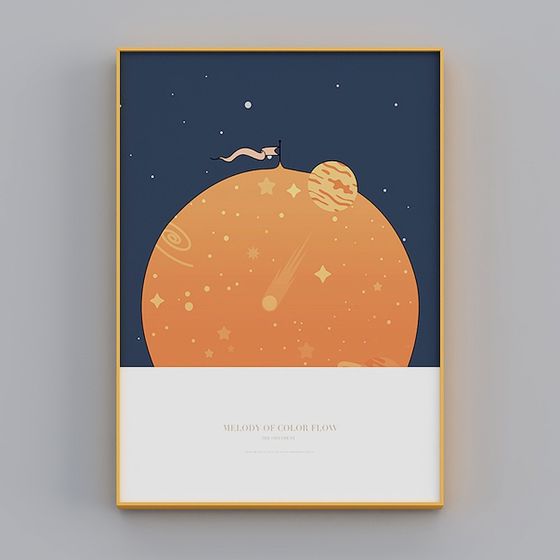 Color Flow Melody 3D model for Creative Projects