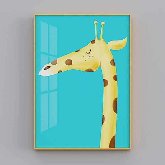 Charming Low-Poly Giraffe 3D Model for Creative Projects