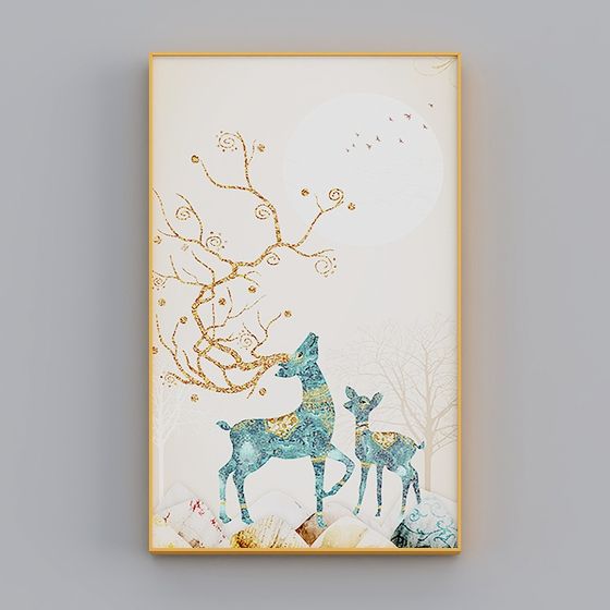 Whispers of Winter: Low-Poly Deer 3D model