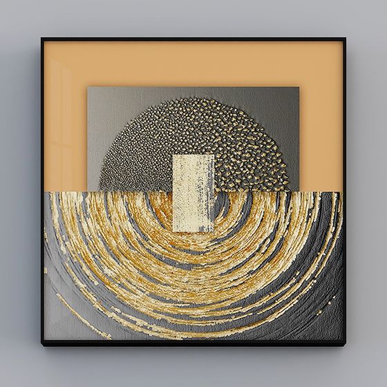 Abstract Geometry 3D Model with Low-Poly Design