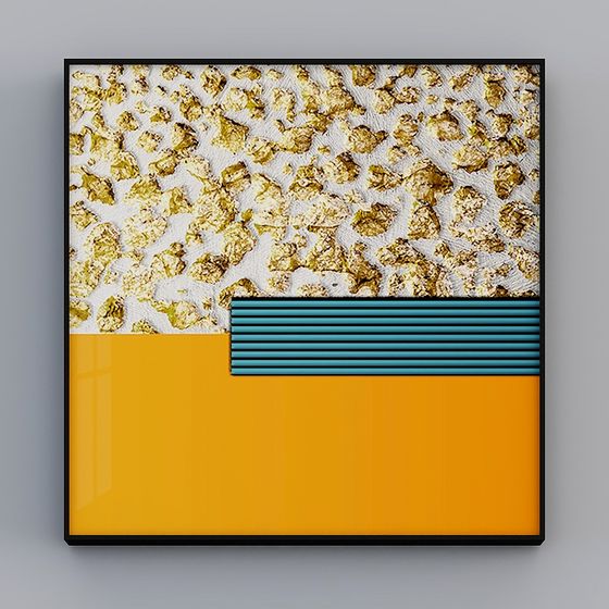 Zhuo Yi - viento moderno de lujo ligero - pintura de decoración de pared de fondo de sofá - cálido I