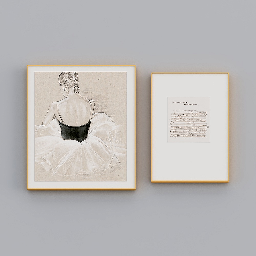 Zhuo Yi - Jane O light luxury wind - Xuanguan decorative painting - ballet girl CD