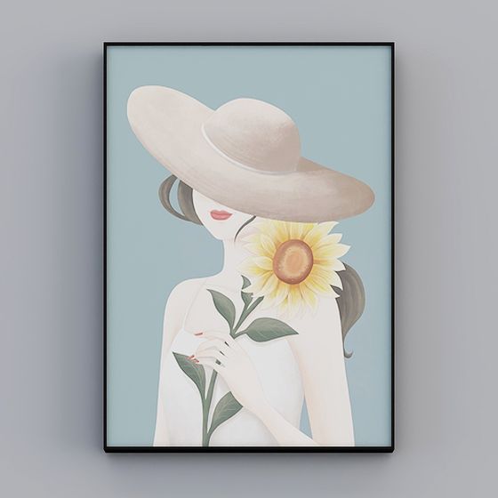 Elegant Sunflower 3D model