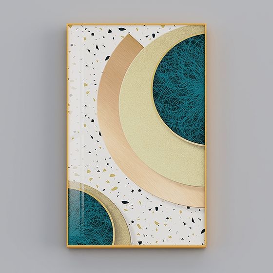 Elegant Abstract Frame 3D model for Modern Design