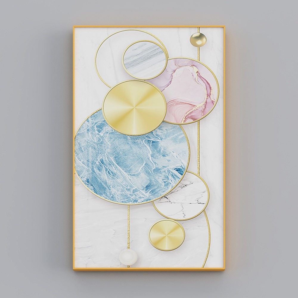 Zhuo Yi - Modern Light Luxury Wind - Living Room Decorative Painting - Rose A