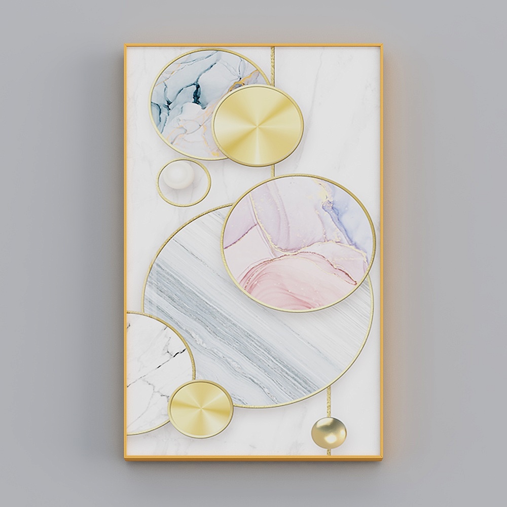 Zhuo Yi - Modern Light Luxury Wind - Living Room Decorative Painting - Magnificent C