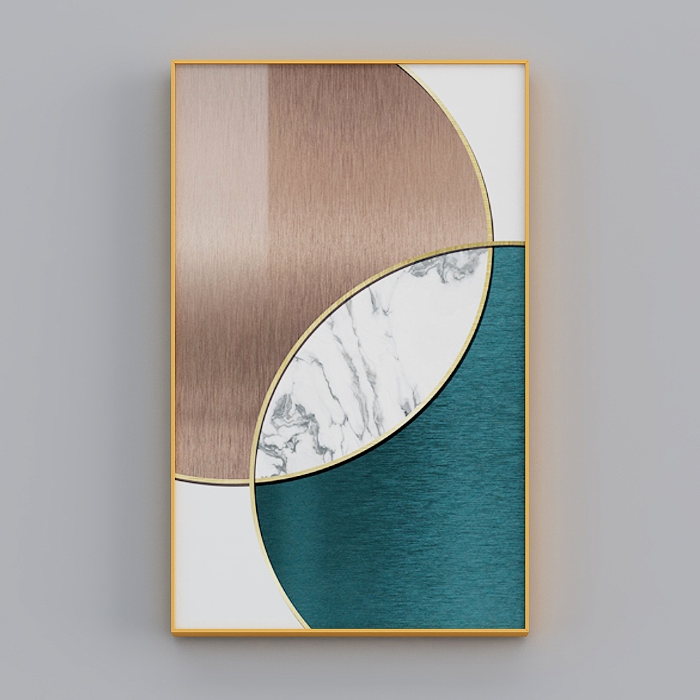 Zhuo Yi - modern light luxury wind - living room decoration painting - Guangyao D