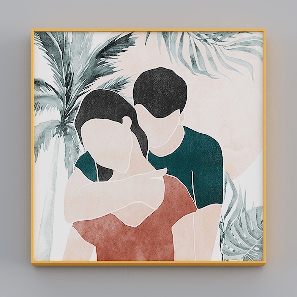 Embrace Moment 3D Model