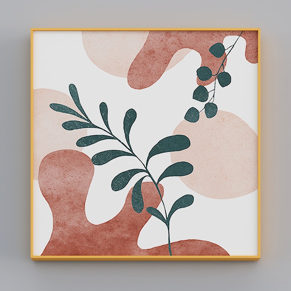 Zoe - Nordic Wind - Sofa Background Decorative Painting - Romantic Couple K