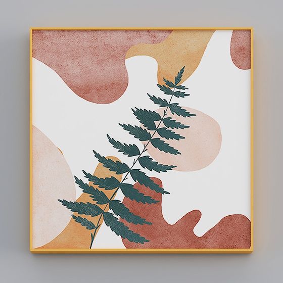 Fern Wall Art 3D Model