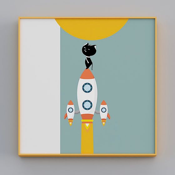 Rocket Cat Adventure 3D model