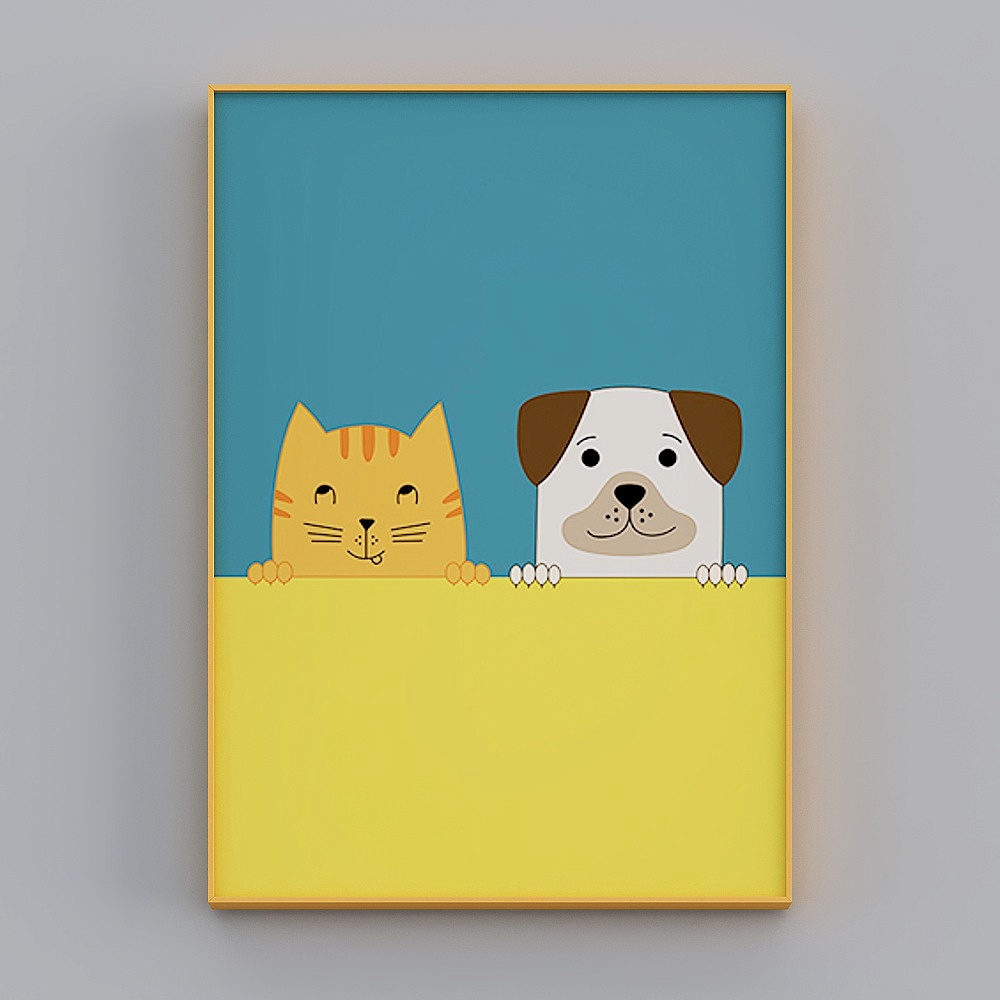 Peek-a-Boo Pets 3D model