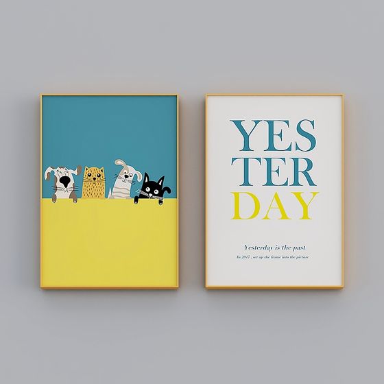 Yesterday Wall Art 3D model for Creative Spaces