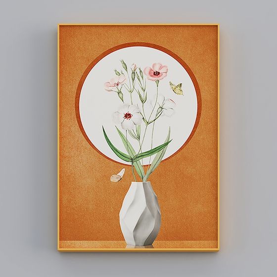 Artistic Low Poly Garden Scene 3D model for Creatives