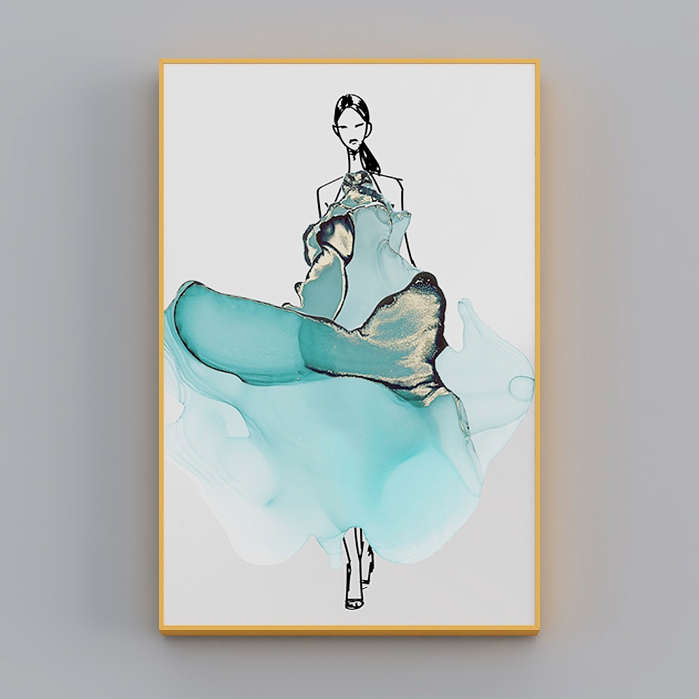 Ethereal Dancer Low-Poly 3D model
