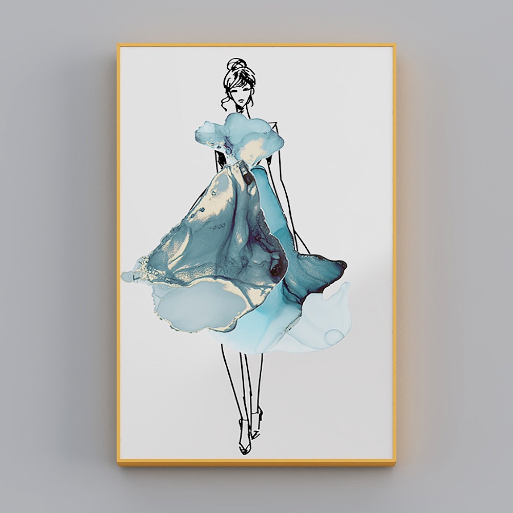 Graceful Dancer Low Poly 3D model