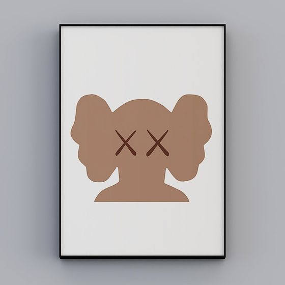 Abstract Portrait 3D Model for Modern Design