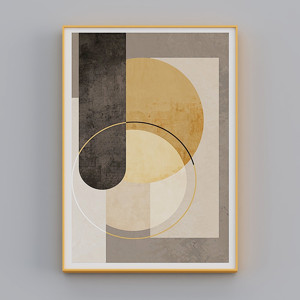 Abstract Geometric Painting 3D model