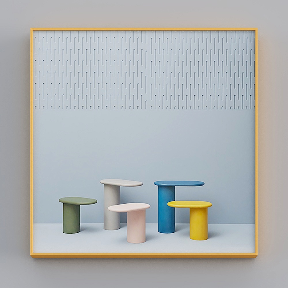 Zhuo Yi - Modern minimalist wind - Living room decoration painting - plastic P