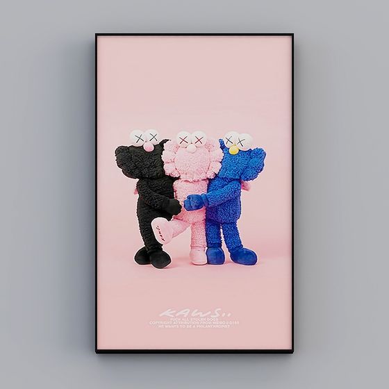 Kaws Friendship Trio 3D model