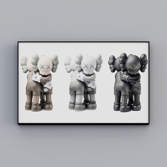 Kaws Hug Trio 3D model