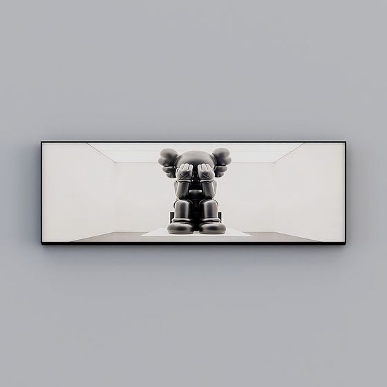 Kaws Companion Low Poly 3D Model