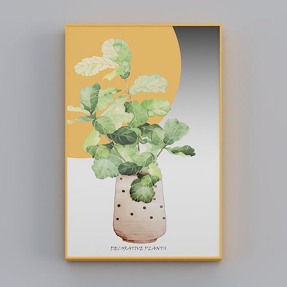 Vibrant Decorative Plant 3D model